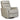 Riptyme-Dove Gray Swivel Recliner-CLEARANCE